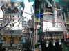 MEPER double station extrusion blow molding machine for making daily chemical bottles
