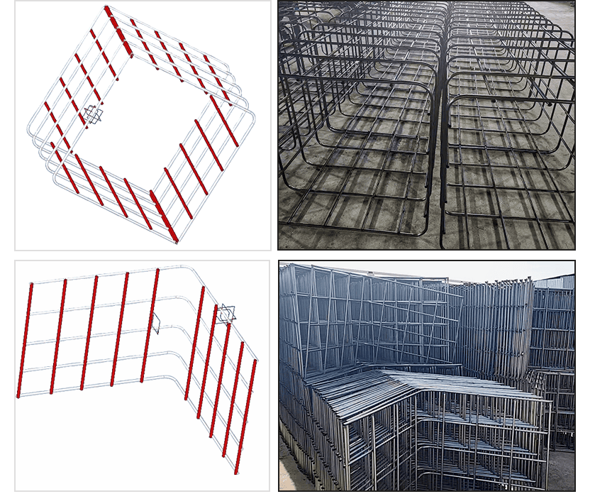 bitumen steel cage