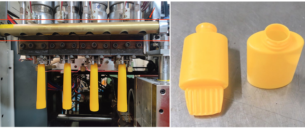Application of antistatic device in extrusion blow molding equipment