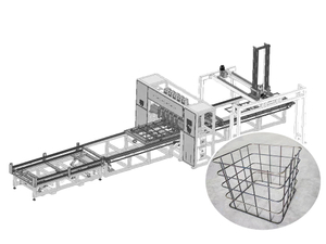 Fully Automatic Bitumen Cage Welding Machine for 5x16 Grid Pattern with Auto Bending System