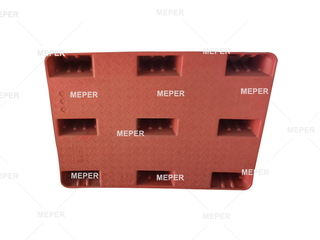 1000*1000*150mm Single face Pallets Nine Legs 4 Way Entry Logistics Transportation Plastic Pallets